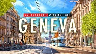 Geneva Switzerland 4K HDR - Walking Tour 4K60fps