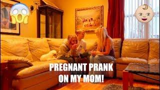 ZOE IS PREGNANT PRANK ON MY MOM SUPER SUPPORTIVE