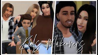 Giving the 100 Baby Challenge Kids Makeovers - Sims 4 CAS + CC Folder & Sims Download