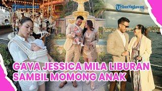 Gaya Jessica Mila Selama Liburan di Luar Negeri Sambil Momong Anak Tampil Simpel dan Stylish