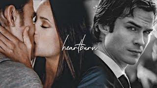 elena stefan & damon  heartburn