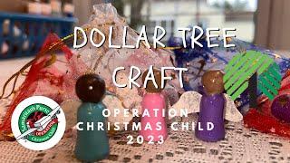 Dollar Tree Craft for Operation Christmas Child 2023