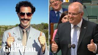 Scott Morrison labels Labor carbon policy the Borat tax