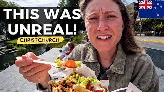YOU NEED TO TRY THIS What To Do And Eat in Christchurch Riverside Market  New Zealand 