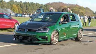 800HP Volkswagen Golf 7.5R 2.5TFSI Engine Swap - LOUD 5 Cylinder Sounds and Drag Races 