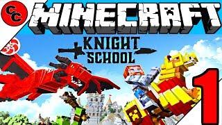 Minecraft  KNIGHT SCHOOL lets play Ep1 Nice Looking Horse 