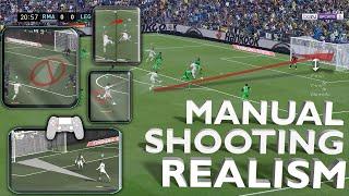 Manual Shooting Realism Should you switch in PES 2021?