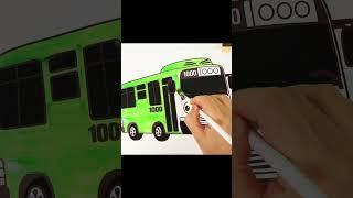 Tayo Bus Kecil  Belajar Warna Buku Sketsa  Tayo the little bus  Kigle TV Indonesia #shorts