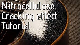 Checking  cracking a nitro guitar finish - Nitrocellulose relic tutorial