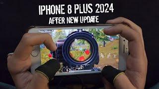 IPHONE 8 PLUS IN 2024  BEST 4-FINGERS CLAW PUBG MOBILE HANDCAM GAMEPLAY