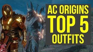 Assassins Creed Origins All Outfits TOP 5 - MOST AMAZING ARMOR AC Origins