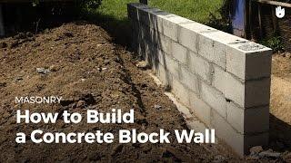 How to Build a Concrete Wall  DIY Projects