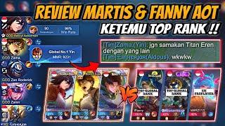 Review Skin Martis & Fanny AOT Malah Ketemu Top Global Rank  Zama Pakai Skin Eren Ngeri Abiezzz