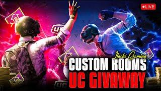 BGMI LIVE CUSTOM ROOM  RP AND UC GIVEAWAY EVERY MATCH  ALL WEAPONS AND TDM CUSTOMS