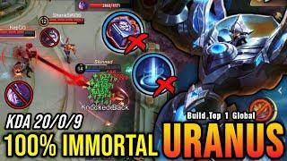 20 Kills No Death New Uranus Best Build and Emblem - Build Top 1 Global Uranus  MLBB