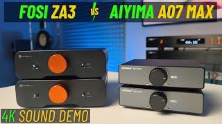 Battle Of The Class D Titans Fosi ZA3 Vs Aiyima A07 Max Sound Demo