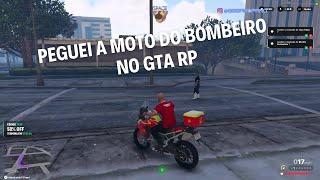 PEGUEI A MOTO DO BOMBEIRO NO GTA RP