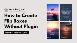 How to Create Flip Boxes in Gutenberg  WordPress Tips and Tricks