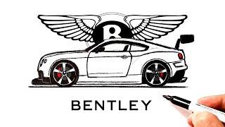 How to draw a Bentley  Draw a car