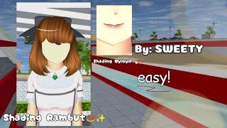 TUTORIAL SHADING RAMBYUT & SHADING BYIBYIR sangat easyy BYSWEETY  #fypシ #tutorialshading