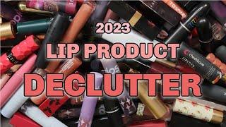 Lip product collection & declutter  2023