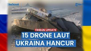 Rekaman Detik-detik Heli AL Rusia Habisi 15 Drone Laut Ukraina di Krimea