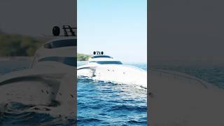 realistic yacht animation. #shortsfeed #shortvideo #animation #cgi #fx #vfx #3d #simulation