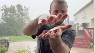 ASMR Abstract Hand Movements in the Rain