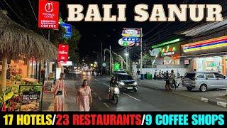 Bali Sanur Night Street Walking Tour Today 2024