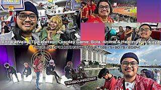 Antara Naik ETS Keretapi Cosplay Game Bola Anime & Healing Putrajaya 26-3052024  Vlog #7