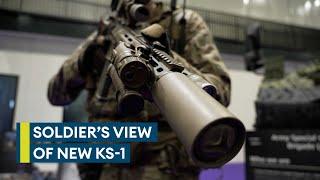 Ranger Regiment soldier shows off UK militarys new KS-1 assault rifle