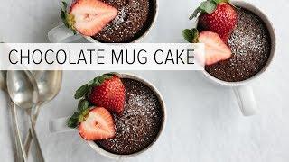 CHOCOLATE MUG CAKE  gluten-free dairy-free and paleo