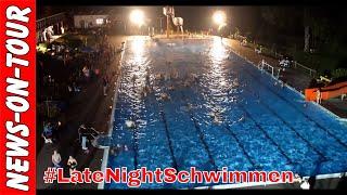 LATE NIGHT SCHWIMMEN 4k bei Kerzenschein @Freibad Bergneustadt 25.08.2017  Oberbergischer Kreis