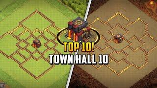 TOP 10 Town Hall 10 TH10 HybridFarming Base Layout + Copy Link 2024  Clash of Clans