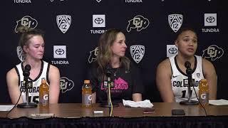 Colorado Womens Basketball Postgame Press Conference