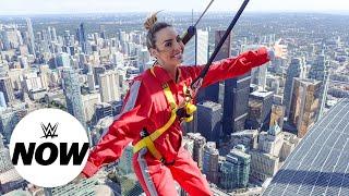 Terrified IIconics overcome fears by walking 1168-foot tall CN Tower WWE Now