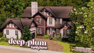 building a large family home  deep plum  the sims 3 speed build + cc links