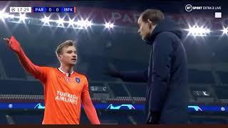 PSG MANAGER TUCHEL DEFENDING THE OFFICIAL