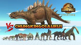 Chungkingosaurus JWE 2 vs ALL UNITS Dinosaurs - Animal Revolt Battle Simulator