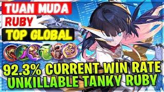 92.3% Current Win Rate Unkillable Tanky Ruby  Top Rank Global  TUAN MUDA - Mobile Legends Build