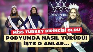 Miss Turkey birincisi İdil Bilgenin podyumda yürüdüğü anlar