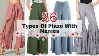 26 Types Of Palazzo With Names  Different Types Of Plazo With Names  Latest Plazo Pant Design 2021