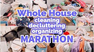 WHOLE HOUSE CLEANING DECLUTTERING AND ORGANIZING MARATHON  OVER 3 HOURS OF CLEANING MOTIVATION