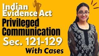 Indian Evidence Act  Privileged Communication Sec 121 - 129  With Cases