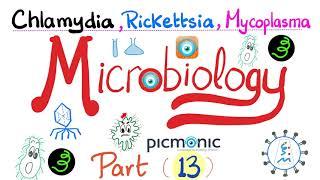 Microbiology - Picmonic - Chlamydia Rickettsia and Mycoplasma Atypical bacteria - Part 13