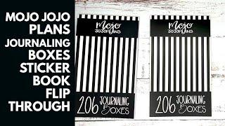 Mojo Jojo Plans Journaling Boxes Sticker Book Flip Through