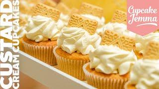 Custard Cream Biscuit Cupcakes Recipe  Cupcake Jemma