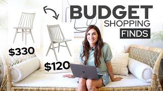 5 Budget DINING Chairs...Dupes for LESS Shop with me