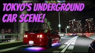 The REAL Tokyo Car Scene  Wangan Racing Car Meets and COPS