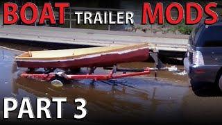 Harbor Freight Trailer Conversion - Boat Trailer Modifications PART 3 - TEST LAUNCH